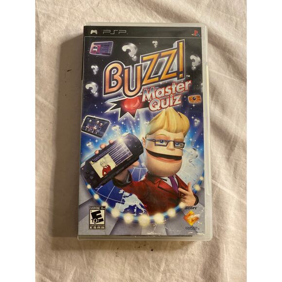 Buzz! Master Quiz PSP Video Game Complete Sony PlayStation Portable - Picture 1 of 3